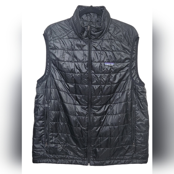 Patagonia Black Nano Puff Vest Men’s X Large primaloft (Embroidered Logo) Diageo